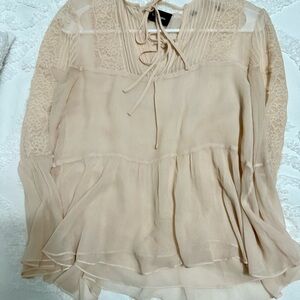 The Kooples Blush Lace Women's Top xs